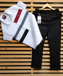 Men’s Party Wear Lycra Trouser Shirt Combo