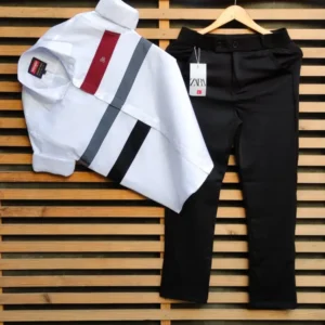 Men’s Party Wear Lycra Trouser Shirt Combo