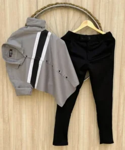 Men’s Party Wear Lycra Pant Shirt Combo