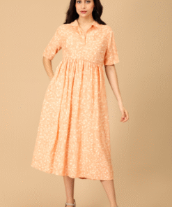 Maternity Gown with Floral Print