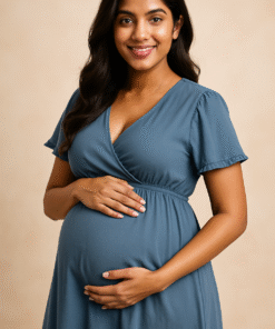 Maternity Comfort One-Piece for Photo Shoot