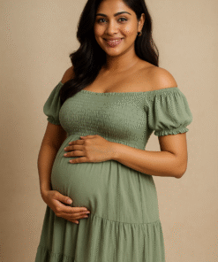 Designer Maternity Comfort One-Piece for Photo Shoot