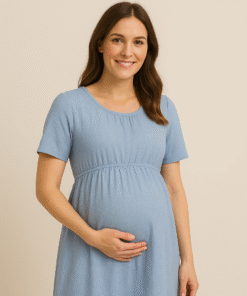Maternity Blue One-Piece Dress